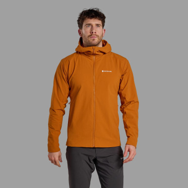 KHAMSIN HOODIE-AMBER-L pánská bunda oranžová