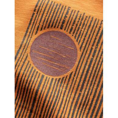 SUNNY MOUNTAINS-ORANGE BROWN-XL pánské tričko oranžovo hnědé