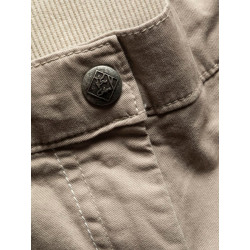 JESSY-DARK SAND-42 dámské 3/4 kalhoty tmavě pískové