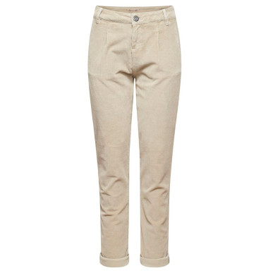 MAGDALENA-DARK SAND-34 dámské kalhoty tmavě pískové