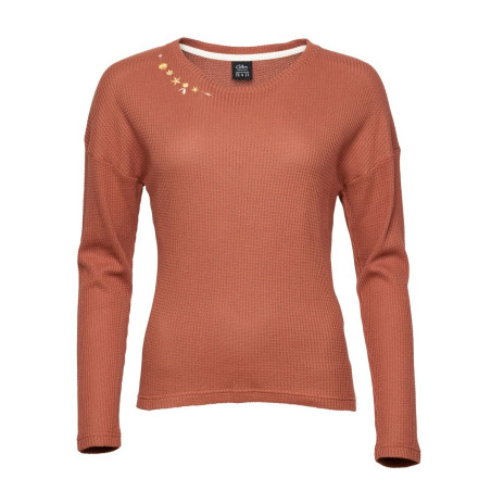 LIMBARA-BRICK-38 dámské tričko s dlouhým rukávem cihlové