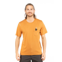 SCARY SCREAM-ORANGE BROWN-XL pánské tričko oranžovo hnědé