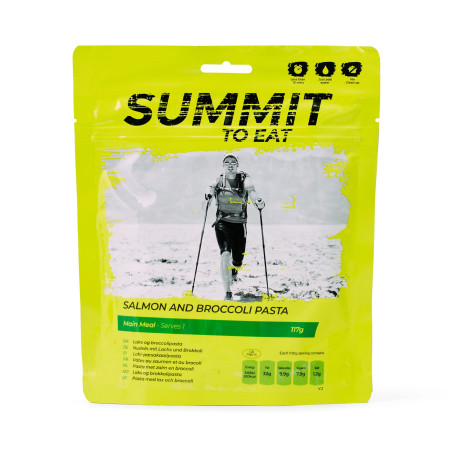 SALMON AND BROCCOLI PASTA Losos s těstovinami a brokolicí 117g/608kcal