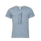HOMO MONS SPORTIVUS-GREYBLUE-XS pánské tričko šedomodré