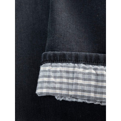 WORKING 2.0 -DENIM BLACK-L pánské kalhoty černé denim