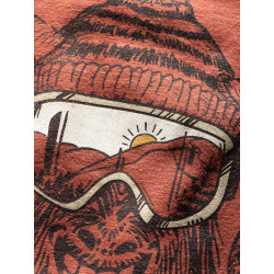 ROCK HERO WINTER-BRICK-XS pánské tričko cihlové