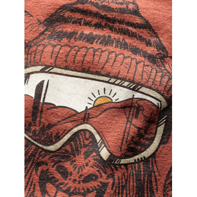 ROCK HERO WINTER-BRICK-XS pánské tričko cihlové