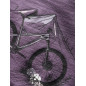 GANDIA MOUNTAINBIKE FLOWERS-DARK VIOLET-42 dámské tričko tmavě fialové