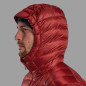 ANTI-FREEZE HOODIE-DARK MAPLE-L pánská bunda tmavě červená