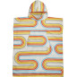 PACKTOWL CHANGING PONCHO S/M Retro Curve pončo/ručník barevné zatáčky PACKTOWL CHANGING PONCHO S/M Retro Curve pončo/ručník barevné zatáčky