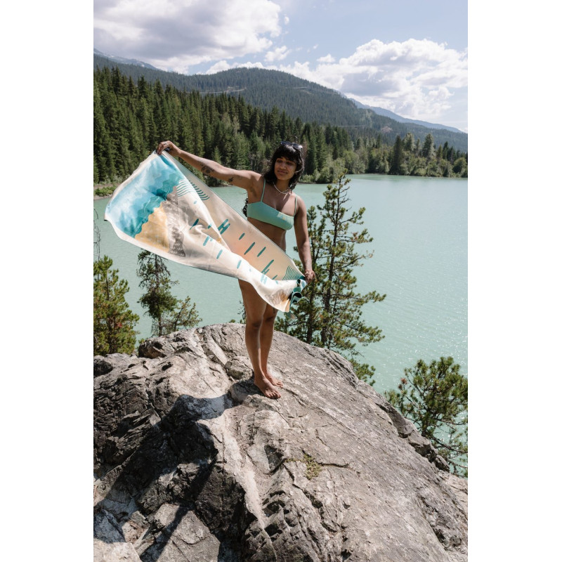 PACKTOWL PERSONAL BODY Balance ručník 64x137cm potisk slunce PACKTOWL PERSONAL BODY Balance ručník 64x137cm potisk slunce