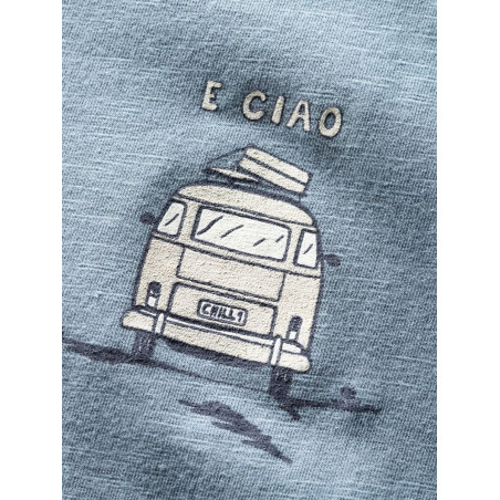 E CIAO-GREYBLUE-XXS pánské tričko šedomodré