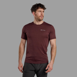 DART T-SHIRT-DARK GARNET-L pánské triko hnědofialové
