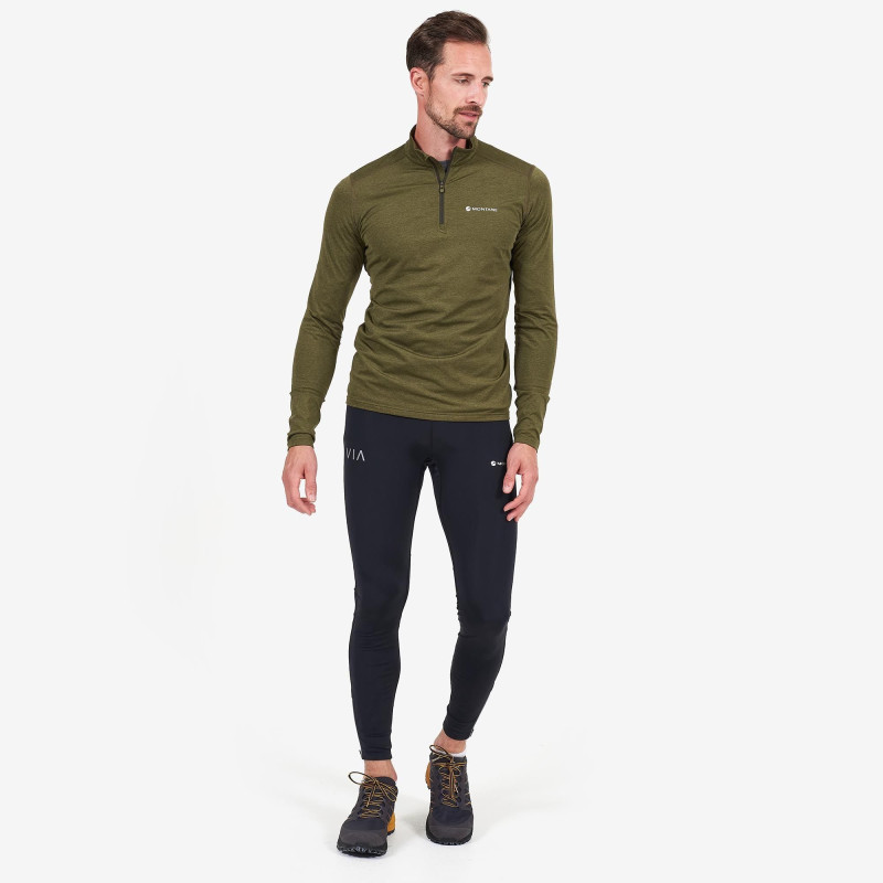 DRAGON LONG TRAIL TIGHTS-BLACK-S pánské kalhoty černé