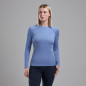 FEM DART LONG SLEEVE T-SHIRT-CORNFLOWER-UK8/XS dámské triko dlouhý ruk. modré
