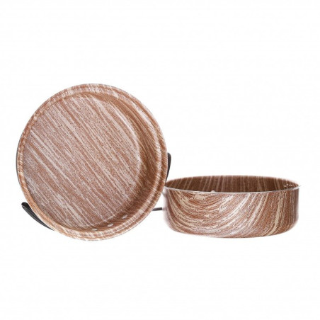 COLLECTION WOOD ČESKÁ SOUPRAVA 2dílná, antiadhez PTFE, design dřevo