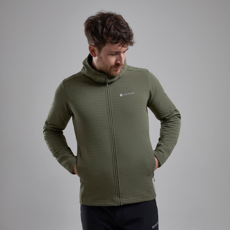 PROTIUM XT HOODIE-CAPER-L pánská mikina olivová