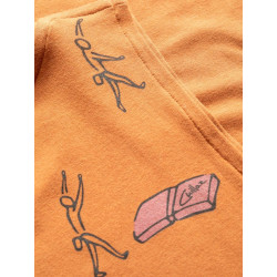 VILS SPOTTER-ORANGE BROWN-XXS pánské tílko hnědo oranžové