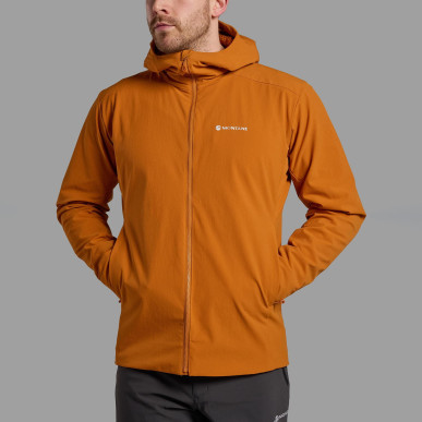 KHAMSIN HOODIE-AMBER-XL pánská bunda oranžová