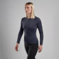 FEM DART LONG SLEEVE T-SHIRT-ECLIPSE BLUE-UK6/XXS dámské triko dlouhý ruk. modré