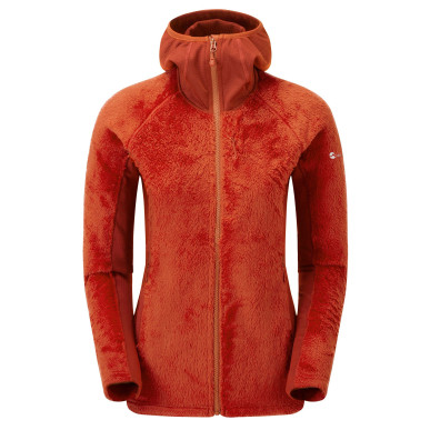 FEM PROTIUM XPD HOODIE-SAFFRON RED-UK16/XL dámská bunda červená