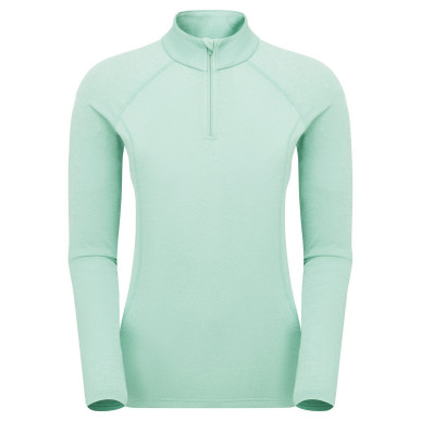 FEM DART ZIP NECK-SEA MIST-UK8/XS dámské triko mentolové