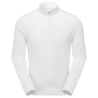 DART ZIP NECK-POWDER-XXXL pánské triko dlouhý ruk. bílé