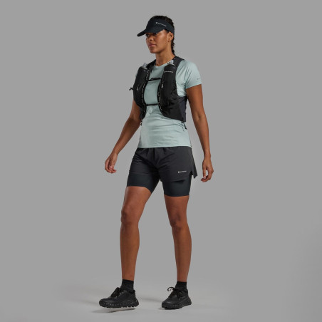 FEM JETSTREAM 4" SHORTS-BLACK-UK16/XL dámské kraťasy černé