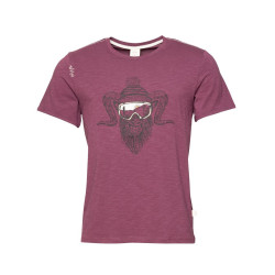 ROCK HERO WINTER-DARK BORDEAUX-XXL pánské tričko tmavě vínové