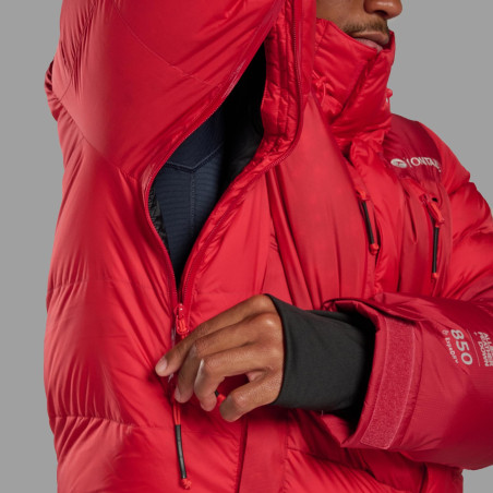 APEX 8000 DOWN JKT-ADRENALINE RED-S unisex bunda červená