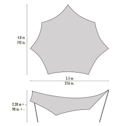RENDEZVOUS 200 Wing přístřešek pro 6-12 os.