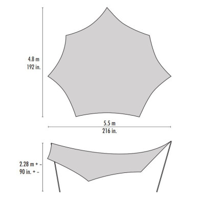 RENDEZVOUS 200 Wing přístřešek pro 6-12 os.