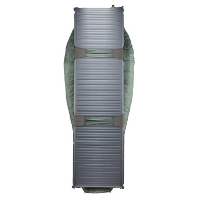 QUESTAR 0F/-18C Long Balsam péřový spacák šedozelený