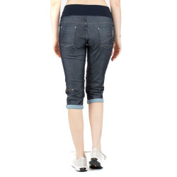 FUJI 3.0-DENIM DARK BLUE-38 dámské 3/4 kalhoty tmavě modré denim