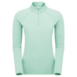 FEM DART ZIP NECK-SEA MIST-UK16/XL dámské triko mentolové