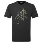 ABSTRACT MOUNTAIN T-SHIRT-MIDNIGHT GREY-M pánské triko tmavě šedé