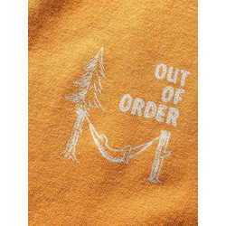 OUT OF ORDER-ORANGE BROWN-XS pánské tričko oranžovo hnědé