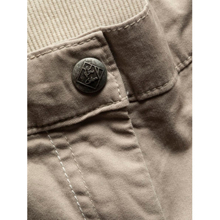 JESSY-DARK SAND-36 dámské 3/4 kalhoty tmavě pískové