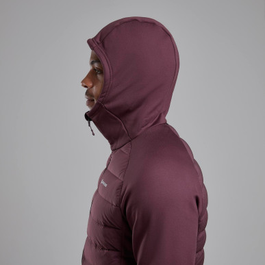 COMPOSITE HOODIE-DARK GARNET-XXL pánská bunda hnědofialová