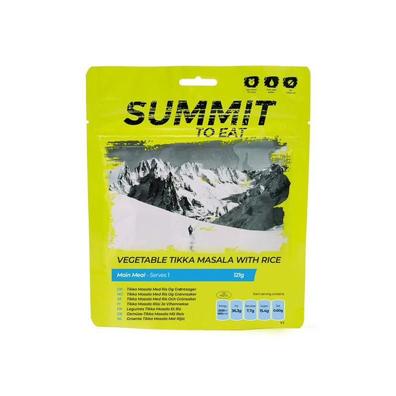 VEGETABLE TIKKA MASALA Vegetariánská Tikka Masala s rýží 121g/605kcal VEGETABLE TIKKA MASALA Vegetariánská Tikka Masala s rýží 121g/605kcal