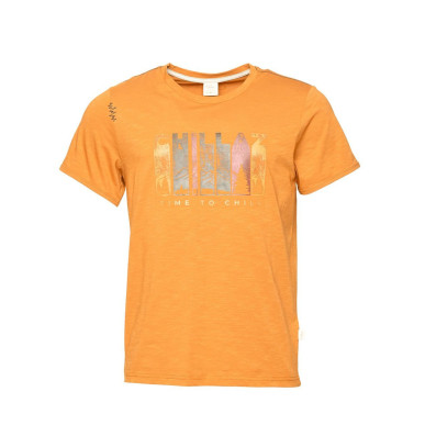 CHILLAZ TIME TO CHILL-ORANGE BROWN-XS pánské tričko oranžovo hnědé
