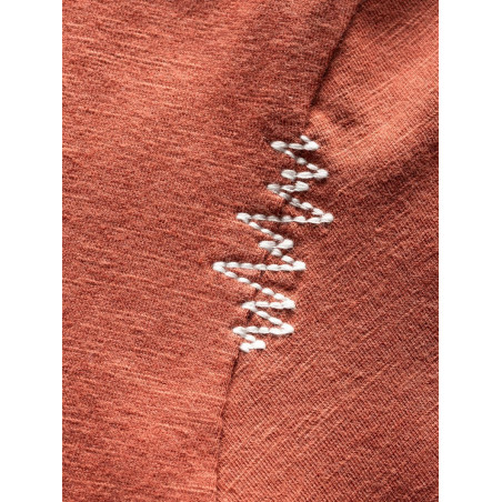 GANDIA MOUNTAINBIKE FLOWERS-BRICK-32 dámské tričko cihlové