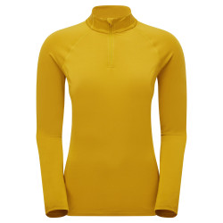 FEM DART XT ZIP NECK-GINKGO GOLD-UK18/XXL dámské triko dlouhý ruk. žluté