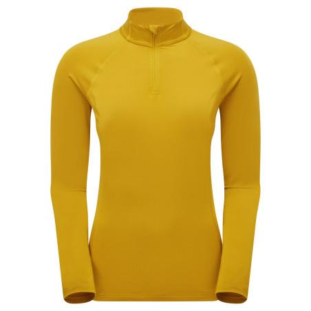FEM DART XT ZIP NECK-GINKGO GOLD-UK18/XXL dámské triko dlouhý ruk. žluté