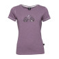 GANDIA MOUNTAINBIKE FLOWERS-DARK VIOLET-42 dámské tričko tmavě fialové