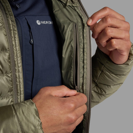 ANTI-FREEZE HOODIE-CAPER-L pánská bunda olivová