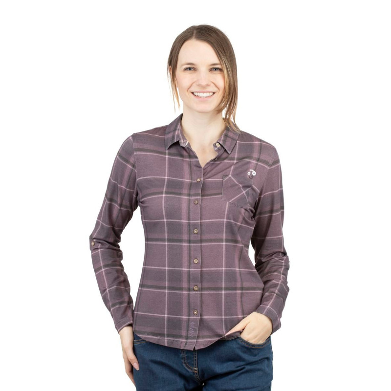 SIMILAUN 2.0-DARK VIOLET-38 dámská košile tmavě fialová