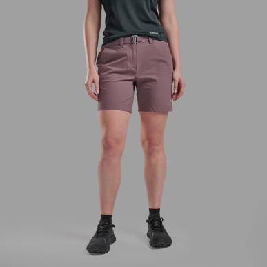 FEM TERRA STRETCH LITE SHORTS-MOONSCAPE-UK10/S dámské kraťasy šedofialové