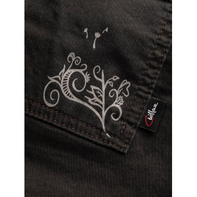 ALMSPITZ-DENIM BLACK-36 dámské kraťasy černé