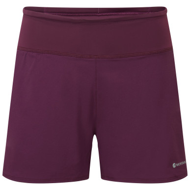 FEM SLIPSTREAM TWIN SKIN SHORTS-SASKATOON BERRY-UK16/XL dámské kraťasy vínové